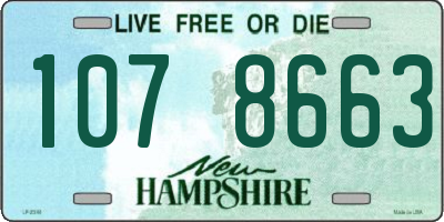 NH license plate 1078663