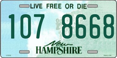 NH license plate 1078668