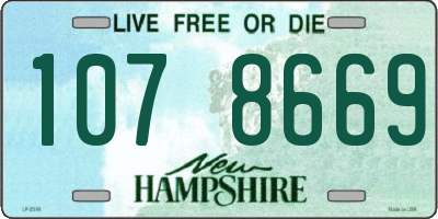 NH license plate 1078669