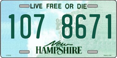 NH license plate 1078671