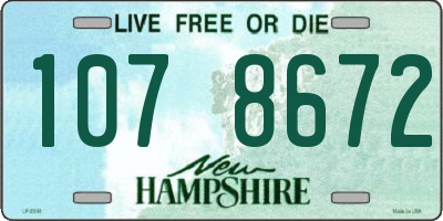 NH license plate 1078672
