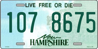 NH license plate 1078675