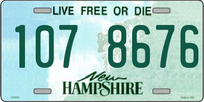 NH license plate 1078676