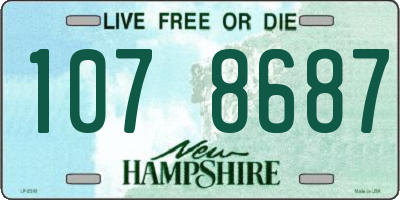 NH license plate 1078687