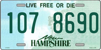 NH license plate 1078690