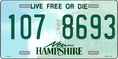 NH license plate 1078693