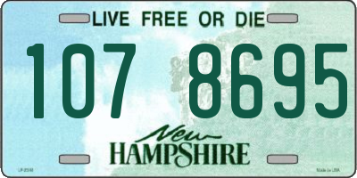 NH license plate 1078695