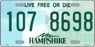 NH license plate 1078698