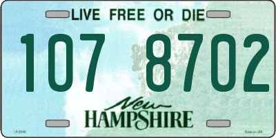 NH license plate 1078702