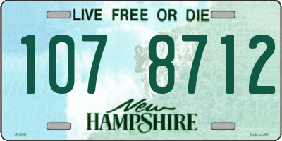 NH license plate 1078712