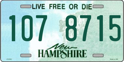 NH license plate 1078715