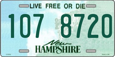 NH license plate 1078720