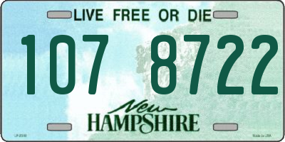 NH license plate 1078722
