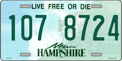 NH license plate 1078724