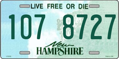 NH license plate 1078727