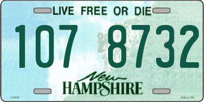 NH license plate 1078732