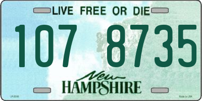 NH license plate 1078735