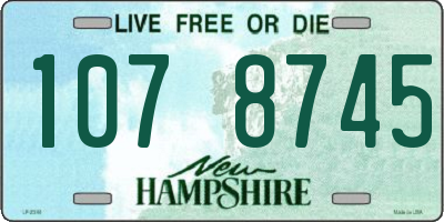 NH license plate 1078745