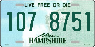 NH license plate 1078751