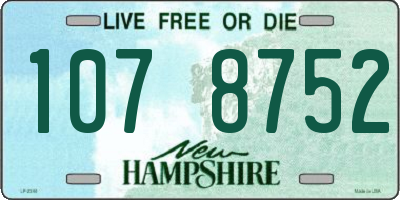 NH license plate 1078752