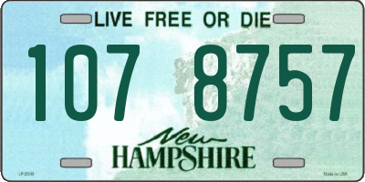 NH license plate 1078757