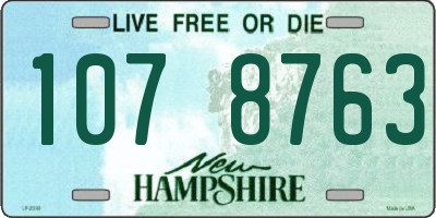 NH license plate 1078763
