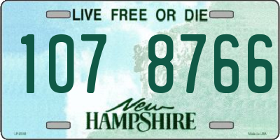 NH license plate 1078766