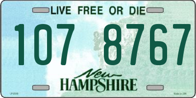 NH license plate 1078767