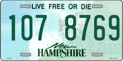 NH license plate 1078769
