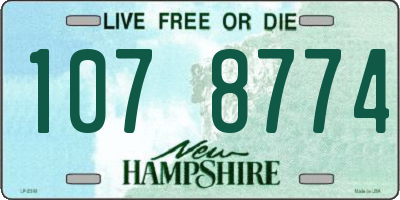NH license plate 1078774