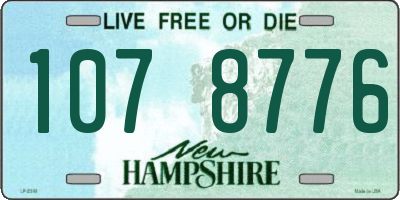 NH license plate 1078776