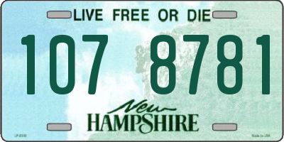 NH license plate 1078781