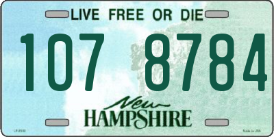 NH license plate 1078784