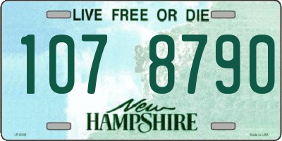 NH license plate 1078790