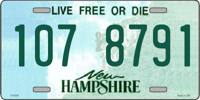 NH license plate 1078791