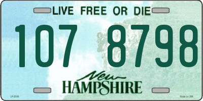 NH license plate 1078798