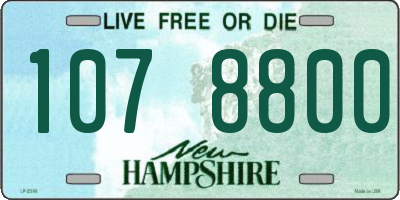 NH license plate 1078800