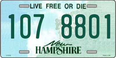 NH license plate 1078801