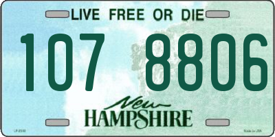 NH license plate 1078806