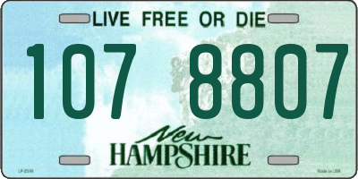 NH license plate 1078807
