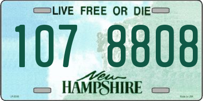 NH license plate 1078808