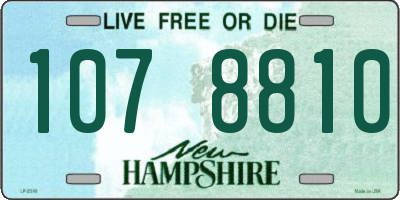 NH license plate 1078810