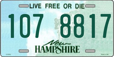NH license plate 1078817
