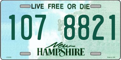 NH license plate 1078821