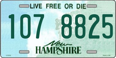 NH license plate 1078825