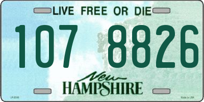 NH license plate 1078826