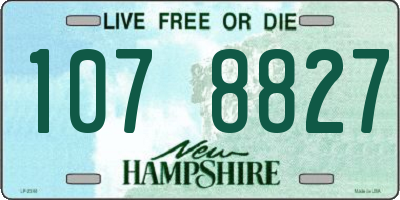 NH license plate 1078827
