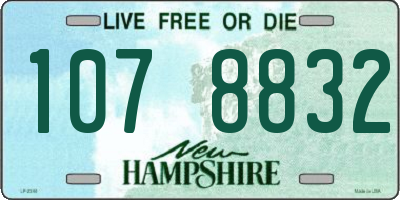 NH license plate 1078832