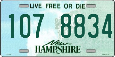 NH license plate 1078834