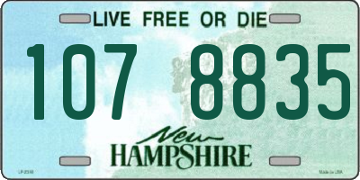 NH license plate 1078835